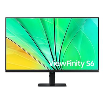 Samsung ViewFinity S6 S32D600EAU - S60UD Series - écran LED - 32" - 2560 x 1440 QHD @ 100 Hz - IPS - 350 cd/m² - 1000:1 - HDR10 - 5 ms - HDMI, DisplayPort - noir