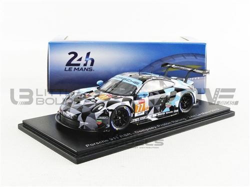 Voiture Miniature de Collection SPARK 1-43 - PORSCHE 911 - RSR - Dempsey - Le Mans 2019 - Blue / White - S7943