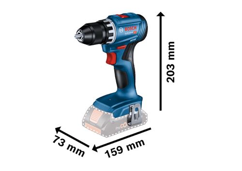 Bosch - Perceuse visseuse BOSCH Professional GSR 18V-45 - Sans batterie, ni  chargeur - 06019K3201