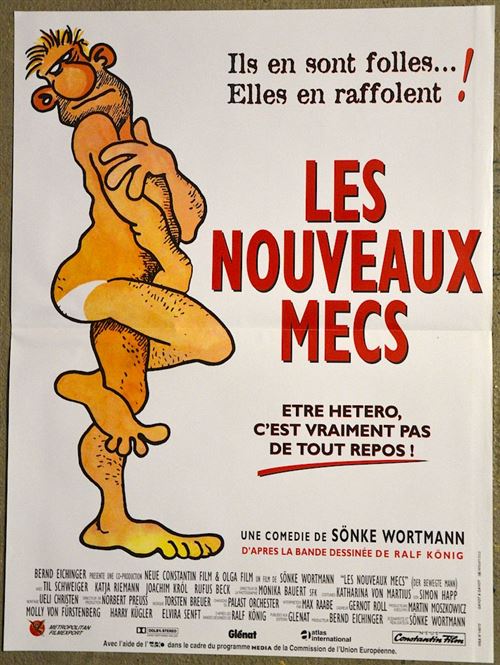 Les Nouveaux Mecs - 1994 - Til Schweiger,Katja Riemann - 40x60cm - Affiche de cinéma originale pliée