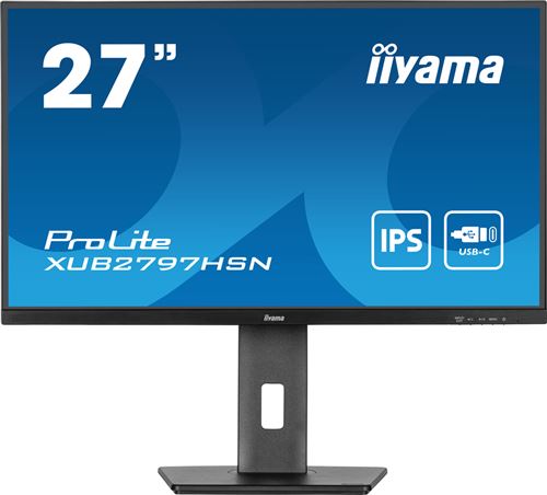 Iiyama Noir Mat Ecran Pc Prolite Xub2797hsn-B2 27" Full Hd