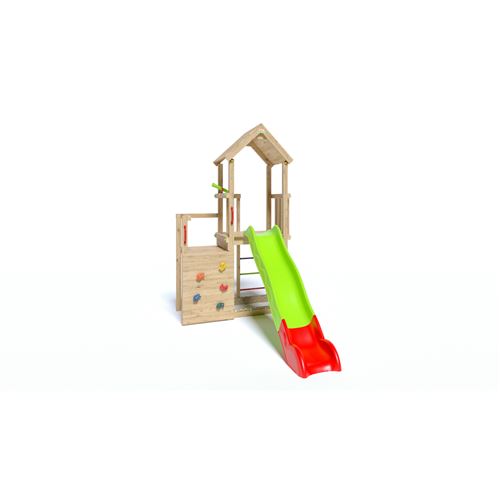 Aire de jeux en bois double plateformes Trigano Jardin j-24611p1