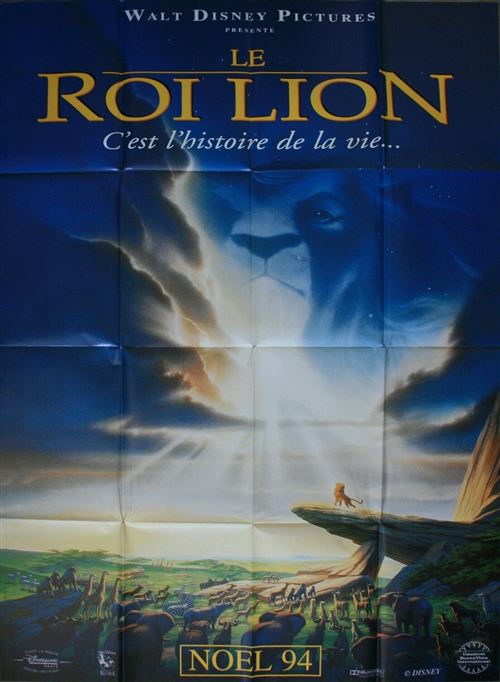 Acheter Affiche de Cinéma Originale - Le Roi Lion - 1994 - 120x160cm État correct - 39,99 € Affiche de Cinéma Originale - Le Roi Lion - 1994 - 120x160cm État correct - N/A reconditionné disponible sur Fnac