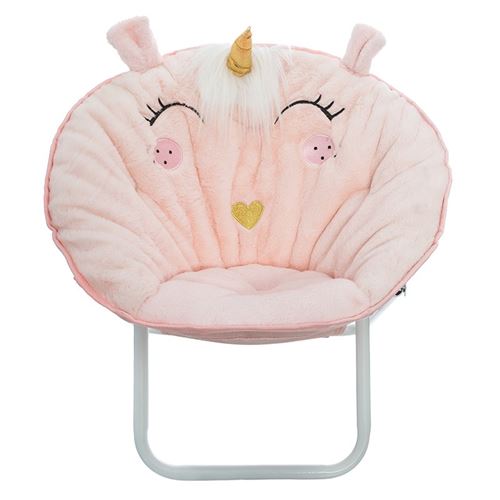 Atmosphera Kids Fauteuil loveuse enfant pliante Licorne - L. 50 x