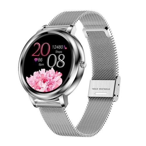 Montre Connectée Chronus MK20 IP68 Étanche Fitness Tracker-Blanc-Chronus