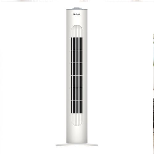 Ventilateur colonne 73cm 45w 3 vitesses blanc Supra BOREA
