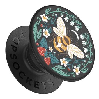 Pop Grip pour Smartphones Standard Design Abeille Boho PopSockets Noir - 1