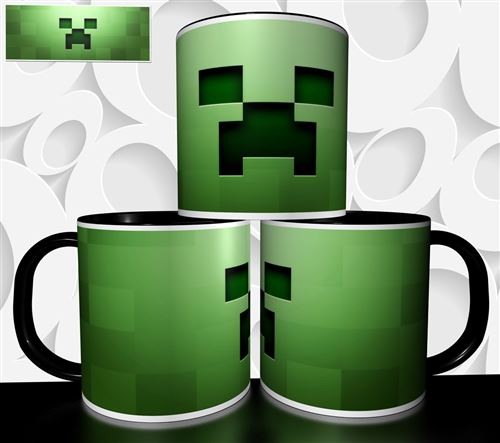 Non Communiqué Blanc Mug Personnalisé Tasse À Café - Jeu Video Minecraft Réf 1212