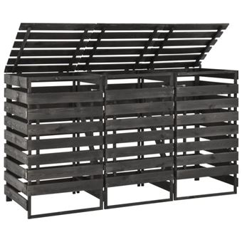 vidaXL Containerberging driedubbel 210x75x121 cm geverfd grenenhout315412 - 1