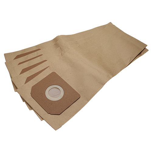 vhbw 5x Sacs compatible avec Kärcher NT 14/1 Eco, NT 14/1 Eco Advanced, NT 14/1 Eco Te Advanced aspirateur - papier marron