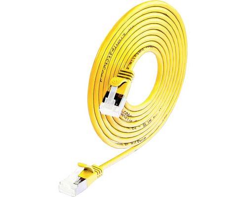 Wirewin 9120046981253 RJ45 Câble réseau, câble patch CAT 6a S/STP 2.00 m jaune