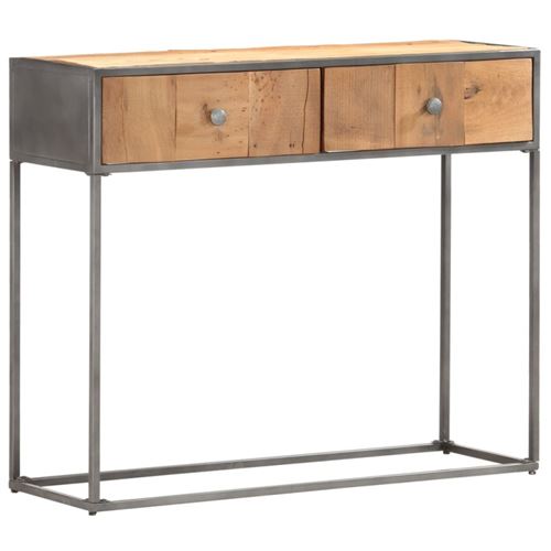 vidaXL Table console 90 x 30 x 75 cm Bois de récupération massif