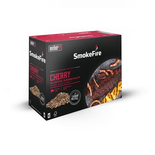 Pellets de bois Cerisier pour barbecue Weber Smokefire - 8kg