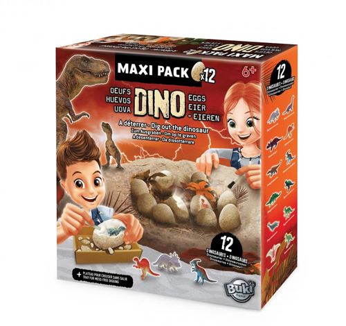 Dino egg maxi pack 12 oeufs à fouiller et creuser