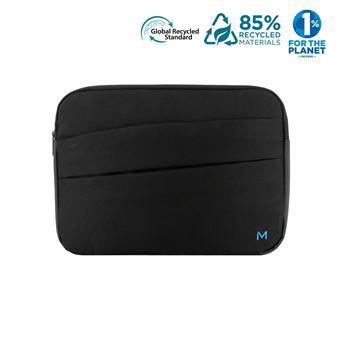 Mobilis RE.LIFE - Housse d'ordinateur portable - écologique, avec pochette pour accessoires - 12.5" - 14" - noir