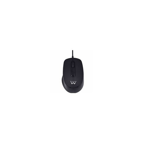 Ratón Ewent EW3159 USB 1000DPI Ambidextre Noir Clic Silencieux - Image 2