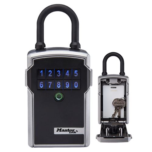 Master Lock Boîte À Clés Intelligente Et Connectée Avec Anse, Bluetooth Ou À Combinaison, Format Moyen 183 X 83 X 59 Mm, Pour L’extérieur, Pour La Maison, Le Bureau, L’industrie Et Les Véhicules - Image 3