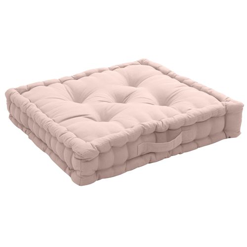 Non Communiqué Rose Enjoy Home - Coussin De Sol Avec Poignée - 50X50cm - Vieux - Panama