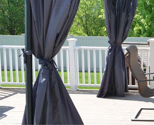 Palram Canopia by Kit de Rideaux pour tonnelle de Jardin Roma
