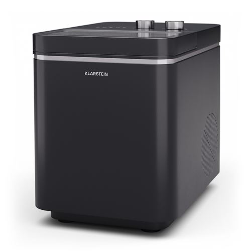 Klarstein Machine À Glaçons - 12 Kg/24 H Glaçons En 6 Min 2 Tailles Machine A Glaçons 150 W Noir