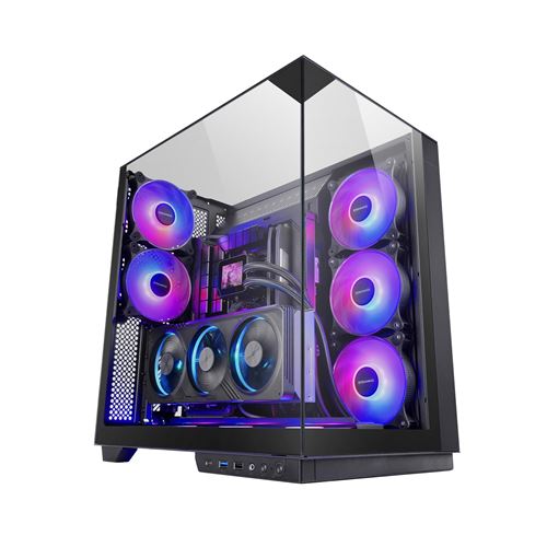 Non Communiqué Noir Mars Gaming Boitier Moyen Tour Atx Mc-3Gf Rgb Avec Panneaux Vitrés (Noir)