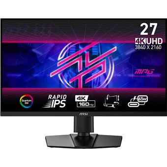 Ecran PC Gamer - MSI - 27'' - UHD - 160Hz - Dalle Rapid IPS - 0.5ms - MPG274URF QD - 1