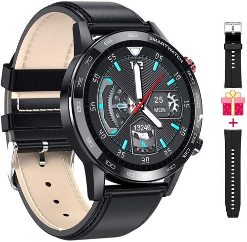 Montre connectée Chronus L16 IP68 Étanche Fitness Tracker-Noir-Chronus