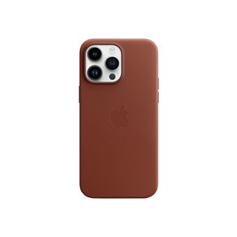 Apple - Coque de protection pour téléphone portable - avec MagSafe - cuir - terre d'ombre - pour iPhone 14 Pro Max