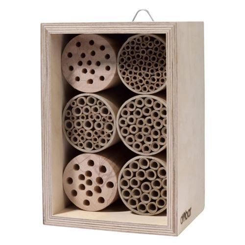 LUXUS-INSEKTENHOTELS Maison à abeilles et pochettes en papier et trous