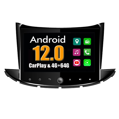Autoradio CarPlay Multimédia RoverOne Android 4Go RAM 64Go ROM GPS pour Chevrolet Trax 2017 2018
