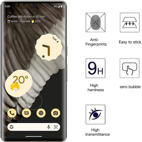 Pack Protection Google Pixel 7 5G : Coque Silicone Transparente + 2 Verres Trempés - Neuf Sous Blister - Little Boutik