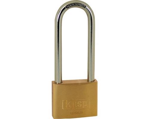 Non Communiqué Jaune Cadenas Kasp K12050l80d Or- Avec Serrure À Clé - Image 1