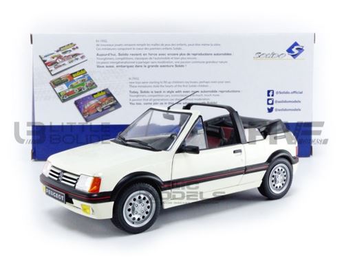 Voiture Miniature De Collection Solido 1-18 - Peugeot 205 Cti Mk1 - 1989 - White - 1806202 - Metal