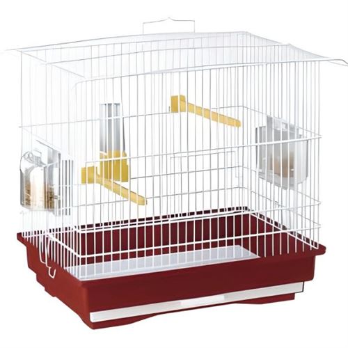 Comparer les prix de Petite cage oiseau 2 mangeoires 2 perchoirs 1 abreuvoir FERPLAST