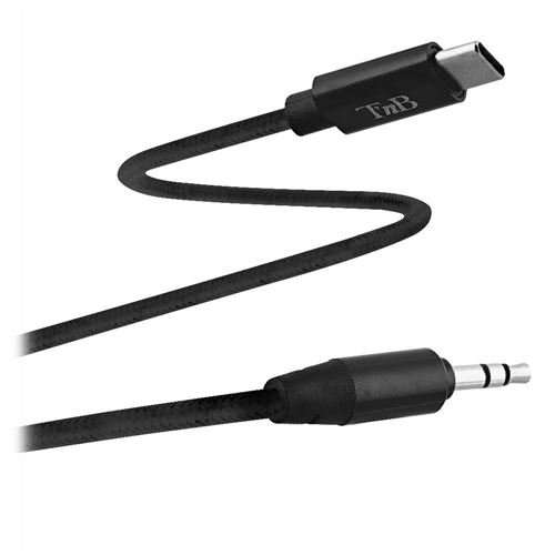 Câble USB Type-C vers Jack 3.5mm T'nB Noir
