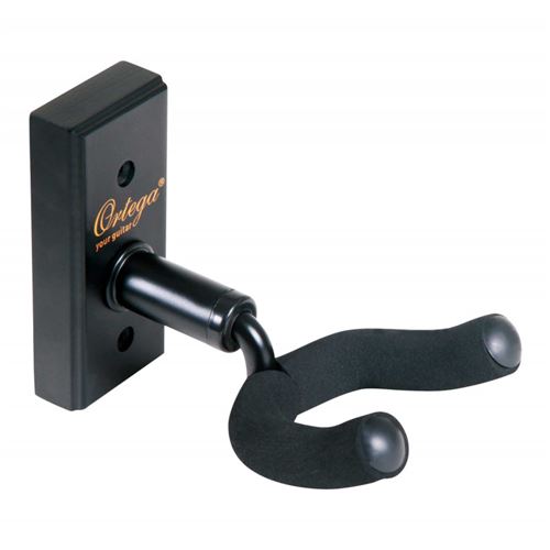 Non Communiqué Noir Ortega Ogh-1 - Support Mural Pour Guitare Ou Basse