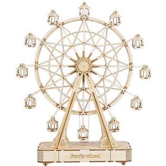 Robotime Puzzle 3D Grande roue 33,8 cm en bois naturel 232 pièces