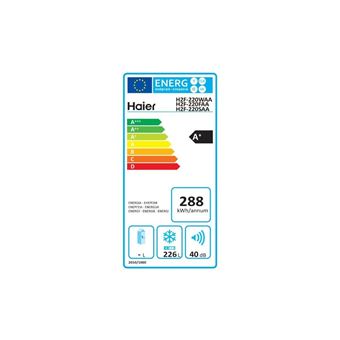 Haier H2F-220WAA - Congélateur - upright - pose libre - largeur : 60 cm - profondeur : 64 cm - hauteur : 167.1 cm - 226 litres - classe F - blanc