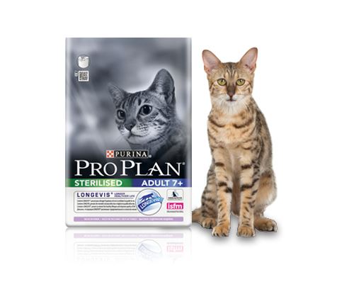 Comparer les prix de PRO PLAN Longevis Sterilised Senior à la Dinde - Croquettes pour chat-
