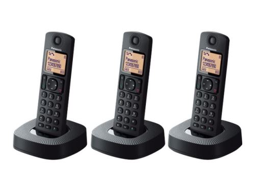 Panasonic KX-TGC313SP - téléphone sans fil avec ID d'appelant/appel en instance + 2 combinés supplémentaires