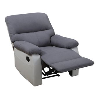Fauteuil Relax Lincoln Blancgris Clair Achat Prix Fnac