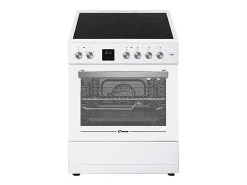 Candy CVE660MW/E - Cuisinière - pose libre - largeur : 59.8 cm - profondeur : 61 cm - hauteur : 86 cm - blanc