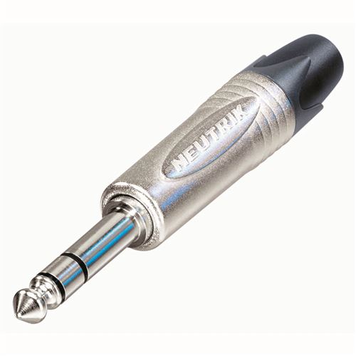 Fiche Jack câble stéréo 6.35 mâle - Neutrik NP3X