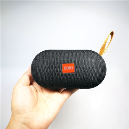 Où Trouver Enceinte Bluetooth Haut-parleur Bluetooth Radio FM Extérieure  Haut-parleur Bluetooth Portable Noir Le Moins Cher