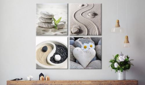 Tableau - Sea: Yin and Yang .Taille : 80x80