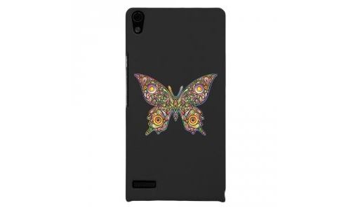 Coque rigide pour Huawei Ascend P6 avec impression Motifs papillon psychédélique