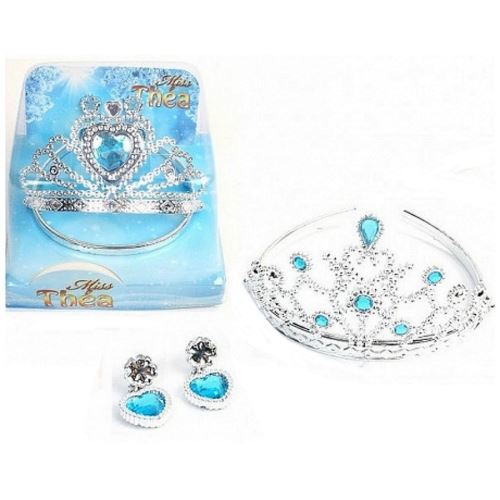 Diademe Princesse + Boucle D Oreille Strass Jouet Deguisement Cadeau