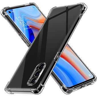 Coque Silicone TPU Transparente + 2 Verres Trempés Pour Oppo Reno 4 Pro 5G