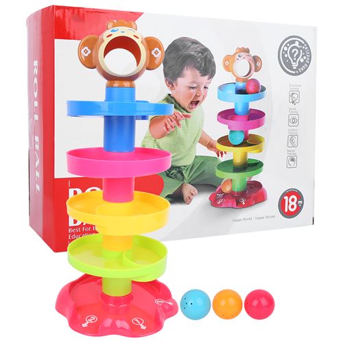 Tour à Billes Spirale – Jouet De Chute 3/5/7 Étages, ABS, Développement Moteur, Cadeau Bébé Garçon Fille