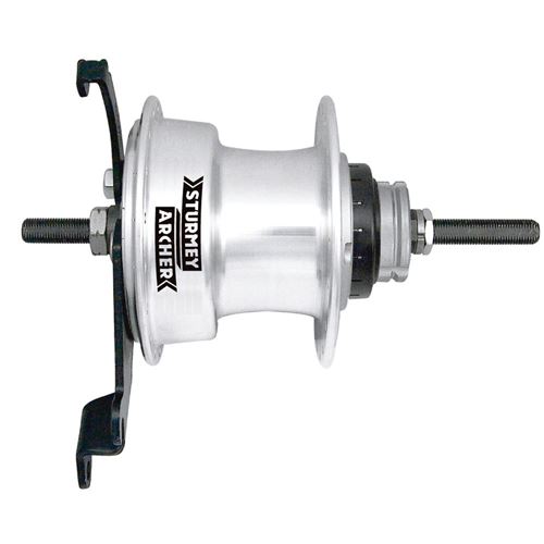 Moyeu à 3 vitesses Sturmey Archer S30 117 mm O.L.D. 36H argent